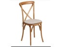 Crossback Stuhl inkl. Sitzkissen Holz Stühle mieten Vintage Chairs Chiavari Tiffany - Galerie - Bild 1