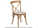 Crossback Stuhl inkl. Sitzkissen Holz Stühle mieten Vintage Chairs Chiavari Tiffany - Galerie - Bild 1