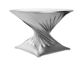 Stretchhusse Silber 1 teilig. mieten – Stehtisch, Bistrotisch, Hochtisch, Partytisch, Miettisch