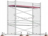 Fahrgerüst Arbeitsbühne 75x285cm Arbeitshöhe 7,6m