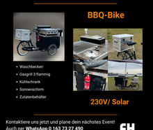 Grillfahrrad mieten – Mobile Party ab 100 €/Tag! ✔️ TÜV-geprüft ✔️ Inkl. Zubehör