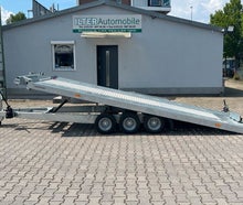 Autoanhänger hydraulisch kippbar mieten Anhänger 3500 kg PKW Transporter 5,00 m Nutzlast 2590 kg