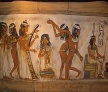 Ägyptische Wandmalereien Kulissen, Orient, Ägypten, Pyramide