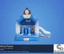 Hüpfburg Pinguin Springburg