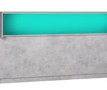 Lacktheke Beton mit Zapfthekenblatt und LED Aufsatz