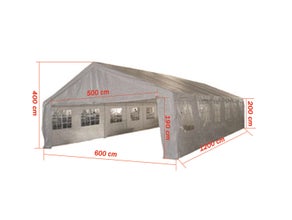 Pavillon, Partyzelt, Zelt 6x12 m