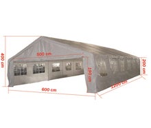 Pavillon, Partyzelt, Zelt 6x12 m