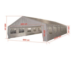 Pavillon, Partyzelt, Zelt 6x12 m
