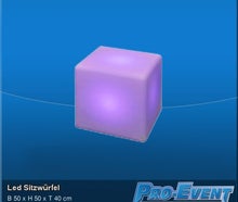 LED Sitzcube