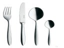 Besteck der Serie Strauss: Menümesser, Menümessergabel, Menümesselöffel, Kaffeelöffel, Kuchengabel, Vorspeisegabel, Vorspeisemesser