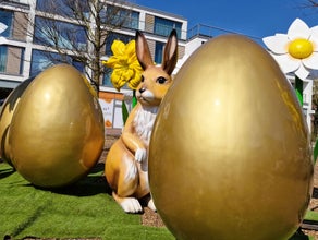 Goldenes Ei - XXL Osterei, Osterdekoration, Ostern