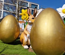 Goldenes Ei - XXL Osterei, Osterdekoration, Ostern