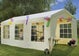 Partyzelt - Zelt mit Boden - 6 x 6 Meter - PVC