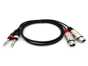 6,3mm Klinke auf XLR female Kabel mieten – Kabel & Adapter