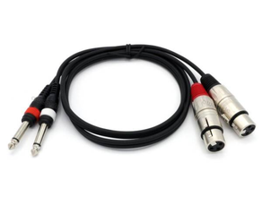 6,3mm Klinke auf XLR female Kabel mieten – Kabel & Adapter