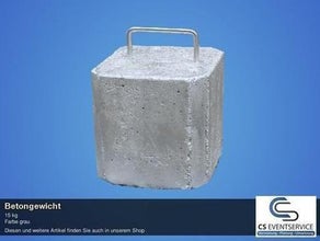 Betongewicht Zeltgewicht Balastierung
