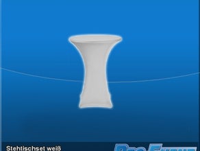 Stehtischset weiß