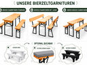 Bierzeltgarnitur, Bierzeltgarnitur mit Lehne oder Kinderbierzeltgarnituren mieten Berlin & Umland - Galerie - Bild 1