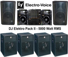 Lautsprecheranlage DJ Elektro Pack II - Komplettsystem