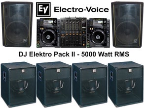 Lautsprecheranlage DJ Elektro Pack II - Komplettsystem