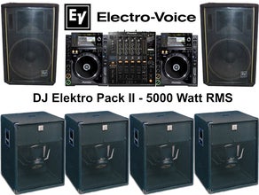 Lautsprecheranlage DJ Elektro Pack II - Komplettsystem