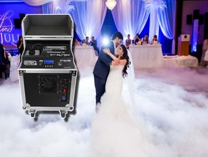 Prof. Bodennebelmaschine 1750W funktioniert ohne Eis! Bodennebel Hochzeit