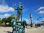 lebender Neptunbrunnen, Wassergott, Poseidon, Meeresgott, Living Doll - Galerie - Bild 2
