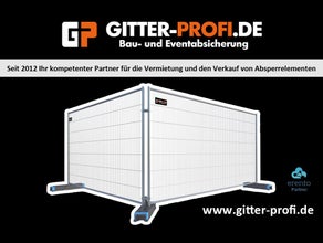 Baustellenzäune und Eventzäune mieten oder kaufen bei Gitter-Profi.de
