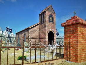 Friedhof Zaun, Halloween Dekoration, Zaun Metall, Grusel