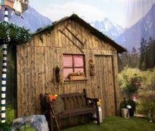 Almhütten - Kulissen, Bayern, Hausfassaden, Alm, Skihütte, Alpen, Alpenhütte