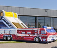 Hüpfburg Riesenrutsche Feuerwehr