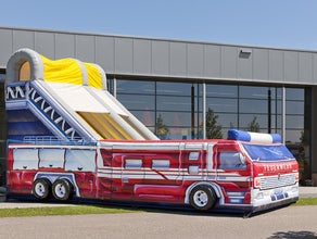 Hüpfburg Riesenrutsche Feuerwehr