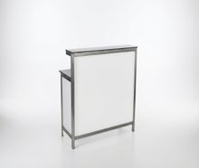 Mobile Edelstahl-Cocktailbar mieten – Exklusive Event-Bar (150 cm) mit edler Optik