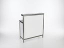 Mobile Edelstahl-Cocktailbar mieten – Exklusive Event-Bar (150 cm) mit edler Optik