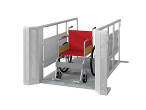 Gate, Einlassschleuse, Schleuse, Steel Gate, Durchgangsschleuse, Abgrenzung, Handicap, Behindertengerecht, Rollstuhlfahrer