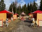 "Sommeraktion Jahrmarkt", Verkaufshütte, Hütte, Zaunelemente, Glücksrad, Caroussell, Hau den Lukas, Stehtische mit Hussen - Galerie - Bild 2