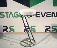 Barhocker Zeter – 83 cm, Eventhocker & Barschemel, Leder, schwarz/weiß