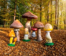 Pilze - Riesen Pilz Herbst Dekoration
