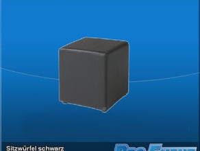 Sitzwürfel schwarz