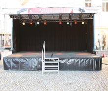 Bühne / incl. Lichttechnik (mobile Bühne) - Keine Aufbauhelfer nötig!