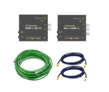 Videosplitterset HD auf SDI und 1x SID auf HD inkl. 24m Kabel