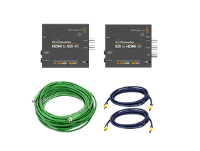Videosplitterset HD auf SDI und 1x SID auf HD inkl. 24m Kabel