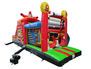 Hindernisparcour Feuerwehr mieten – Springburg, Luftburg, Kinderhüpfburg, Eventmodul