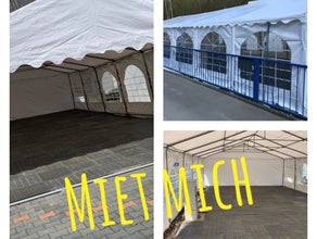 Partyzelt 6x10 m PVC (LKW Plane) Festzelt Zelt Stabil, Kein Klappzelt