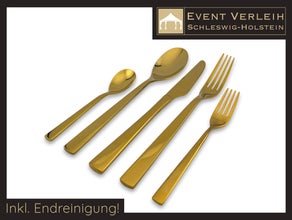 Goldenes Besteck für besondere Anlässe mieten – Hochzeitsbesteck