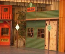 Western Haus, Hauskulisse, Hausfassade, Hausfront, Cowboy