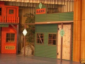 Western Haus, Hauskulisse, Hausfassade, Hausfront, Cowboy