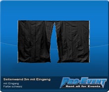 Seitenwand 3m mit Eingang