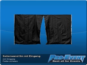 Seitenwand 3m mit Eingang