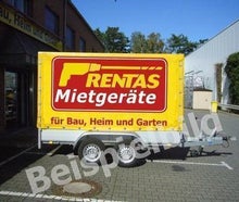 Anhänger mit Plane, zul. GG 2.000 kg, Nutzlast max. 1.600 kg, Ladefläche 3,00 x 1,50 x 1,85 m